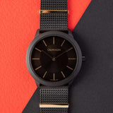 Calvin Klein Minimal Black Dial Black Steel Strap Watch For Men - K3M524Z1 Authentic Buy Shop Now