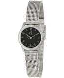 Calvin Klein Minimal Black Dial Silver Mesh Bracelet Watch for Women - K3M53151 Authentic Buy Shop Now