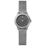 Calvin Klein Minimal Grey Dial Silver Mesh Bracelet Watch for Women - K3M53154 Authentic Buy Shop Now