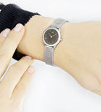 Calvin Klein Minimal Grey Dial Silver Mesh Bracelet Watch for Men - K3M51154 Authentic Buy Shop Now