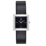 Calvin Klein Mark Black Dial Black Leather Strap Watch for Women - K3R231C1 Authentic Buy Shop Now