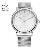 Calvin Klein Surround Silver Dial Silver Mesh Bracelet Watch for Men - K3W21126 Authentic Buy Shop Now