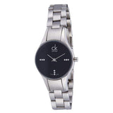 Calvin Klein Simplicity Diamonds Black Dial Silver Steel Strap Watch for Women - K4323102 Authentic Buy Shop Now