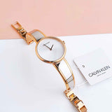 Calvin Klein Seduce Silver Dial Two Tone Steel Strap Watch for Women - K4E2N61Y Authentic Buy Shop Now