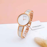 Calvin Klein Seduce Silver Dial Two Tone Steel Strap Watch for Women - K4E2N61Y Authentic Buy Shop Now