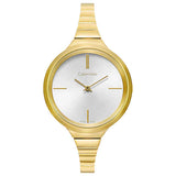 Calvin Klein Lively White Dial Gold Steel Strap Watch for Women - K4U23526 Authentic Buy Shop Now