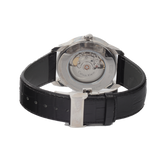Calvin Klein Infinity Silver Dial Black Leather Strap Watch for Men - K5S341C6 Authentic Buy Shop Now