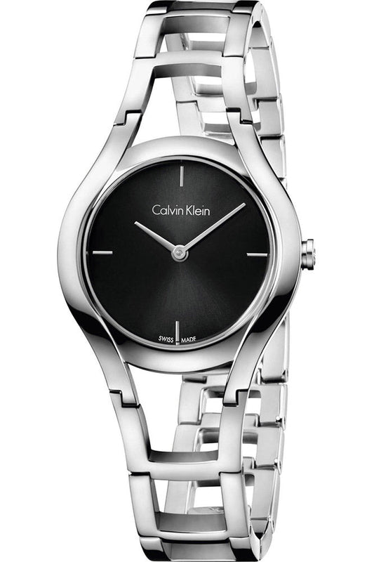 Calvin Klein Class Black Dial Silver Steel Strap Watch for Women - K6R23121 Authentic Buy Shop Now