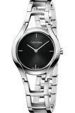 Calvin Klein Class Black Dial Silver Steel Strap Watch for Women - K6R23121 Authentic Buy Shop Now