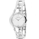 Calvin Klein Class White Dial Silver Steel Strap Watch for Women - K6R23126 Authentic Buy Shop Now