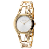 Calvin Klein Class White Dial Gold Steel Strap Watch for Women - K6R23526 Authentic Buy Shop Now
