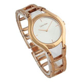 Calvin Klein Class White Dial Rose Gold Steel Strap Watch for Women - K6R23626 Authentic Buy Shop Now