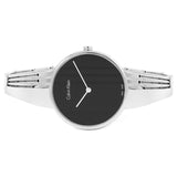 Calvin Klein Drift Black Dial Silver Steel Strap Watch for Women - K6S2N111 Authentic Buy Shop Now