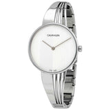 Calvin Klein Drift Silver Dial Silver Steel Strap Watch for Women - K6S2N116 Authentic Buy Shop Now