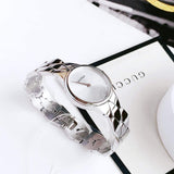 Calvin Klein Snake Silver Dial Silver Steel Strap Watch For Women - K6E23146 Authentic Buy Shop Now