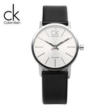 Calvin Klein Post Minimal Silver Dial Black Leather Strap Watch for Men - K7622185 Authentic Buy Shop Now