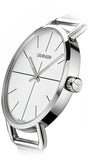 Calvin Klein Even Quartz White Dial Silver Steel Strap Watch for Women - K7B21126 Authentic Buy Shop Now