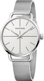 Calvin Klein Even White Dial Silver Mesh Bracelet Watch for Women - K7B23126 Authentic Buy Shop Now