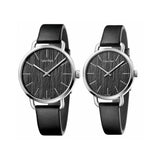 Calvin Klein Even Black Dial Black Leather Strap Watch for Women - K7B211C1 Authentic Buy Shop Now