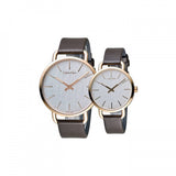Calvin Klein Even Silver Dial Brown Leather Strap Watch for Men - K7B216G6 Authentic Buy Shop Now