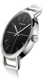 Calvin Klein Even Black Dial Silver Mesh Bracelet Watch for Women - K7B23121 Authentic Buy Shop Now
