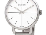 Calvin Klein Even White Dial Silver Mesh Bracelet Watch for Women - K7B23126 Authentic Buy Shop Now