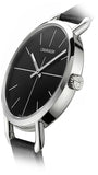 Calvin Klein Even Black Dial Black Leather Strap Watch for Women - K7B231CZ Authentic Buy Shop Now