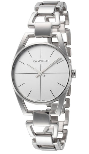 Calvin Klein Dainty Silver Dial Silver Steel Strap Watch for Women - K7L23146 Authentic Buy Shop Now