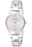 Calvin Klein Dainty Silver Dial Silver Steel Strap Watch for Women - K7L23146 Authentic Buy Shop Now