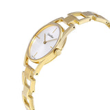 Calvin Klein Dainty White Dial Gold Steel Strap Watch for Women - K7L23546 Authentic Buy Shop Now