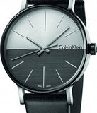 Calvin Klein Boost White Black Dial Black Leather Strap Watch for Men - K7Y21CCX Authentic Buy Shop Now