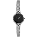 Calvin Klein Authentic Black Dial Silver Mesh Bracelet Watch for Women - K8G23121 Authentic Buy Shop Now
