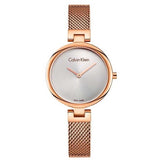 Calvin Klein Authentic Silver Dial Rose Gold Mesh Bracelet Watch for Women - K8G23626 Authentic Buy Shop Now