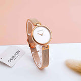 Calvin Klein Authentic Silver Dial Rose Gold Mesh Bracelet Watch for Women - K8G23626 Authentic Buy Shop Now