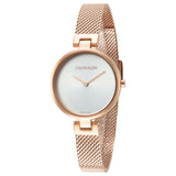 Calvin Klein Authentic Silver Dial Rose Gold Mesh Bracelet Watch for Women - K8G23626 Authentic Buy Shop Now