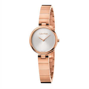 Calvin Klein Authentic White Dial Rose Gold Steel Strap Watch for Women - K8G23646 Authentic Buy Shop Now