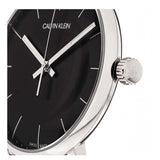 Calvin Klein High Noon Quartz Black Dial Black Leather Strap Watch for Men - K8M211C1 Authentic Buy Shop Now
