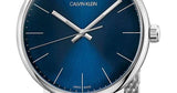 Calvin Klein High Noon Quartz Blue Dial Silver Mesh Bracelet Watch for Men - K8M2112N Authentic Buy Shop Now