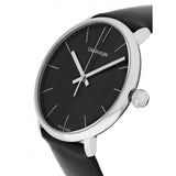 Calvin Klein High Noon Quartz Black Dial Black Leather Strap Watch for Men - K8M211C1 Authentic Buy Shop Now