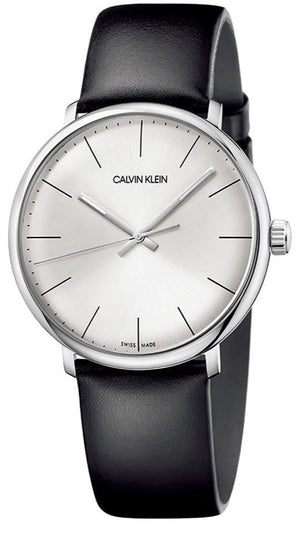 Calvin Klein High Noon Quartz White Dial Black Leather Strap Watch for Men - K8M211C6 Authentic Buy Shop Now