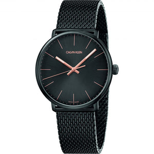 Calvin Klein High Noon Quartz Black Dial Black Mesh Bracelet Watch for Men - K8M21421 Authentic Buy Shop Now