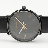 Calvin Klein High Noon Quartz Black Dial Black Leather Strap Watch for Men - K8M214CB Authentic Buy Shop Now