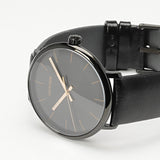 Calvin Klein High Noon Quartz Black Dial Black Leather Strap Watch for Men - K8M214CB Authentic Buy Shop Now