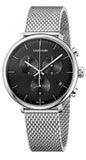 Calvin Klein High Noon Chronograph Black Dial Silver Mesh Bracelet Watch for Men - K8M27121 Authentic Buy Shop Now