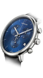 Calvin Klein High Noon Chronograph Blue Dial Black Leather Strap Watch for Men - K8M271CN Authentic Buy Shop Now