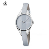 Calvin Klein Rebel Grey Dial Grey Leather Strap Watch for Women - K8P231Q4 Authentic Buy Shop Now