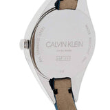 Calvin Klein Rebel Blue Silver Dial Blue Leather Strap Watch for Women - K8P231V6 Authentic Buy Shop Now