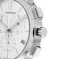 Calvin Klein Posh Silver Dial Black Leather Strap Watch for Men - K8Q371C6 Authentic Buy Shop Now