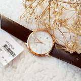 Calvin Klein Posh Chronograph White Dial Brown Leather Strap Watch for Men - K8Q376G6 Authentic Buy Shop Now