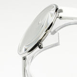 Calvin Klein Full Moon White Dial White Leather Strap Watch for Women - K8Y231L6 Authentic Buy Shop Now